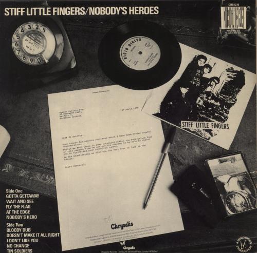 Stiff Little Fingers – Nobody's Heroes – Vinyl (LP, Album